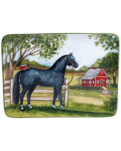 CERTIFIED INTERNATIONAL CERTIFIED INTERNATIONAL CLOVER FARM RECTANGULAR PLATTER