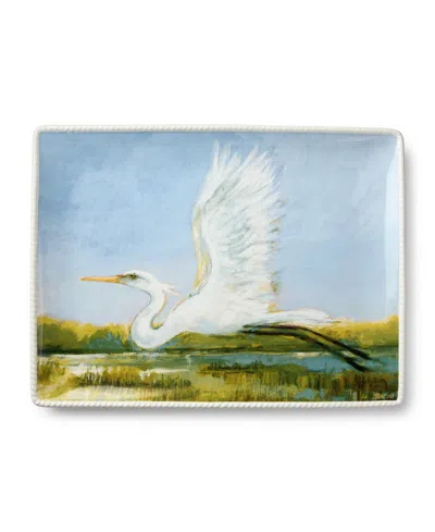 Certified International Coastal Birds Rectangular Platter In Multi