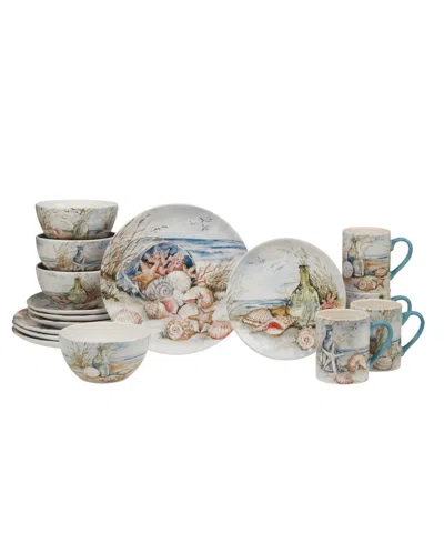 Certified International Coastal Landscape 16pc Dinnerware Set In Multi