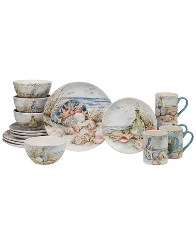 Certified International Coastal Landscape 16pc Dinnerware Set