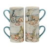 Certified International Coastal Landscape 4-pc. Coffee Mug In Blue