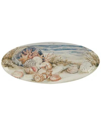 Certified International Coastal Landscape Fish Platter In Multi