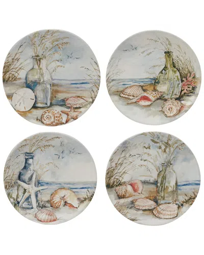 Certified International Coastal Landscape Salad Plates (set Of 4)