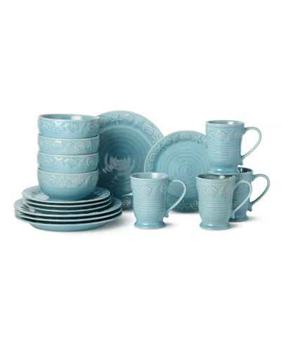 Certified International Coastline 16-pc. Dinnerware Set, Service For 4 In Blue
