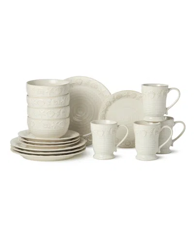 Certified International Coastline 16-pc. Dinnerware Set, Service For 4 In Neutral