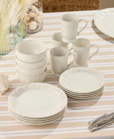 Certified International Coastline Dinnerware Collection In Cream