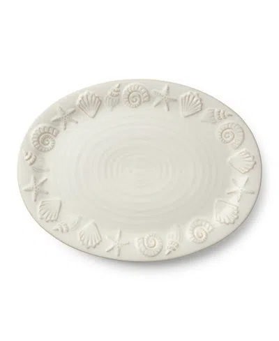 Certified International Coastline Oval Platter In Neutral
