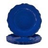 Certified International Crackle 4-pc. Melamine Dinner Plate In Blue