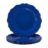 Certified International Crackle 4-pc. Melamine Salad Plate In Blue
