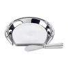 Certified International Derby Day At The Races Silver Plated 3-d Horseshoe Cheese Plate With Knife In Silver
