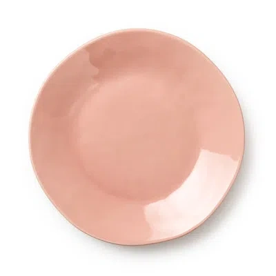 Certified International Desert Rose 9" Stoneware Salad Plates – Set Of 4 Modern Pink Side Plates With Glossy Finish – Durabl