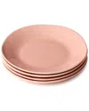 Certified International Desert Rose Set Of 4 Salad Plates