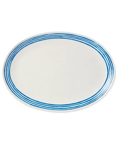 Certified International Dockside Blue Oval Platter