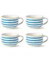 Certified International Dockside Blue Set Of 4 Jumbo Chowder Bowl