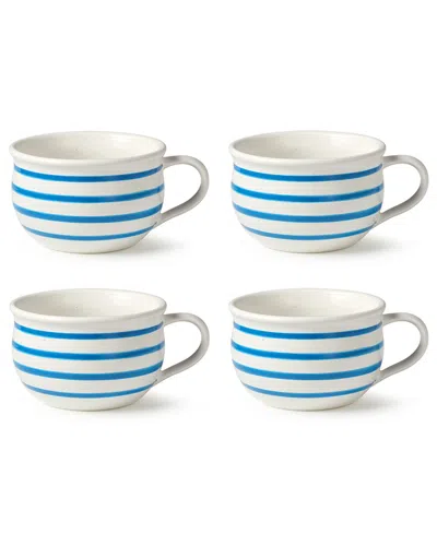 Certified International Dockside Blue Set Of 4 Jumbo Chowder Bowl