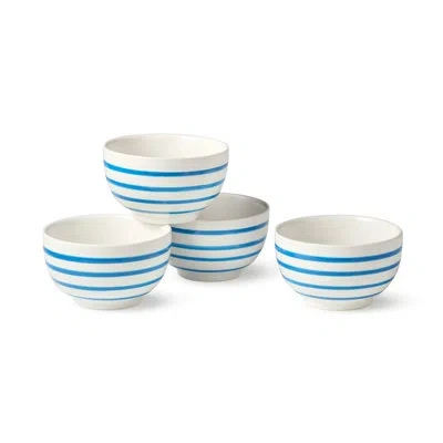 Certified International Dockside Blue Set Of 4 Ice Cream Bowls In Multi