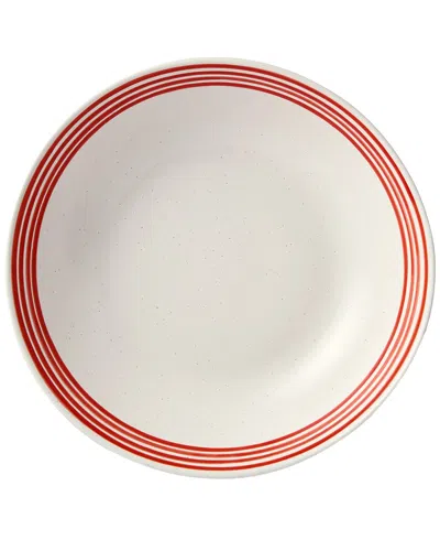 Certified International Dockside Red Serving Bowl In White