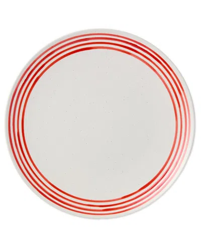 Certified International Dockside Red Set Of 4 Dinner Plates In Neutral