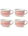 Certified International Dockside Red Set Of 4 Jumbo Chowder Bowl