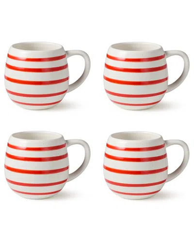 Certified International Dockside Red Set Of 4 Mugs