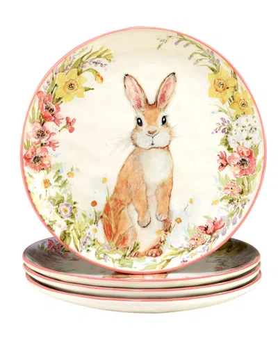 Certified International Easter Garden 10.75" Dinner Plates, Set Of 4 In Multi