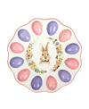 Certified International Easter Garden 3d Deviled Egg Plate In Pink,purple