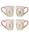 Certified International Easter Garden 5.75" Assorted Mugs, Set Of 4 In Multi