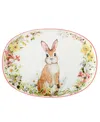 Certified International Easter Garden Oval Serving Platter, 17" X 12.5" In Multi