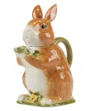 Certified International Easter Meadow 3d Bunny Teapot