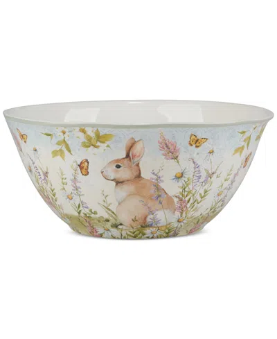 CERTIFIED INTERNATIONAL EASTER MEADOW CERAMIC DEEP SERVING BOWL