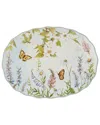 Certified International Easter Meadow Oval Platter