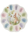 Certified International Easter Meadow Round Deviled Egg Plate In Multi
