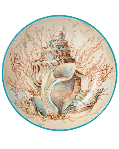 Certified International Escape To The Sea Serving Bowl In Multi