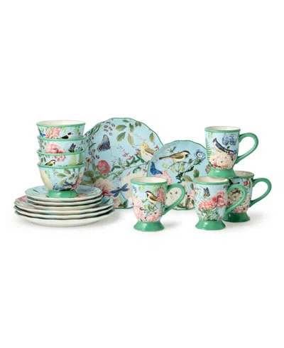 Certified International Flora 16-pc. Dinnerware Set, Service For 4 In Green