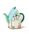Certified International Flora 3-d Birdhouse Teapot In Miscellaneous