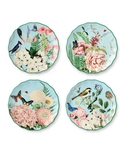 Certified International Flora Salad Plates, Set Of 4, Service For 4 In Multi
