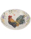 Certified International Floral Rooster Serving/pasta Bowl