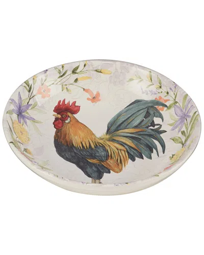 Certified International Floral Rooster Serving/pasta Bowl