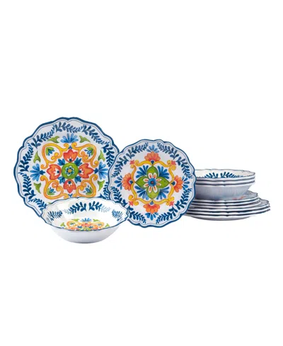 Certified International Flores 12 Pc Dinnerware Set, Service For 4 In Miscellaneous