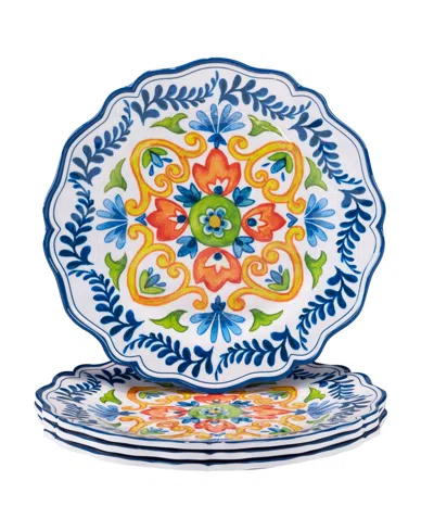 Certified International Flores Set Of 4 Dinner Plate 11", Service For 4 In Miscellaneous