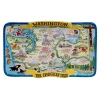 Certified International Florida Souvenir Rectangular Platter 13" X 8" In Multi