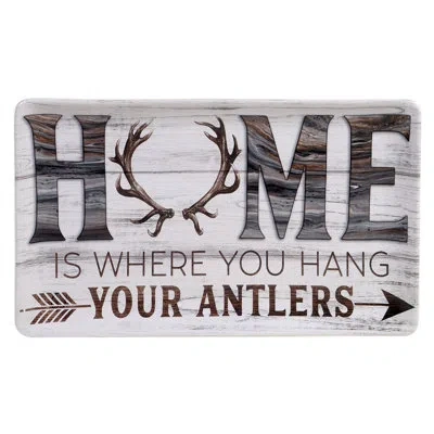 Certified International Fluidity Lodge Rectangular Platter 13" X 8" In Gray