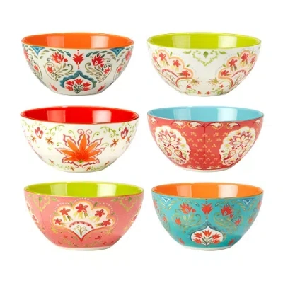 Certified International Francesca 6-pc. Cereal Bowl Set In Multi
