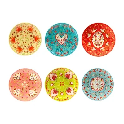 Certified International Francesca 6-pc. Salad Plate Set In Multi