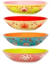 Certified International Francesca Set Of 4 Soup Bowl 4 Assorted In Multicolor