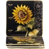 Certified International French Sunflowers Set Of 4 Salad Plates In Multi