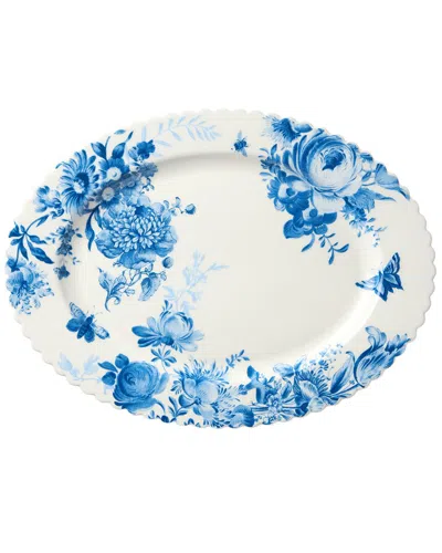 Certified International Gabrielle Blue Oval Platter In Multi
