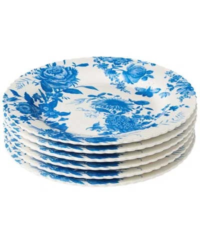 Certified International Gabrielle Blue Set Of 6 Salad Plates