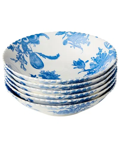 Certified International Gabrielle Blue Set Of 6 Soup Bowls