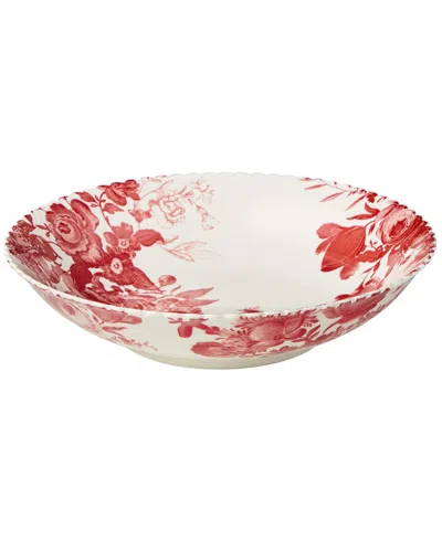 Certified International Gabrielle Rose Serving Bowl In Red